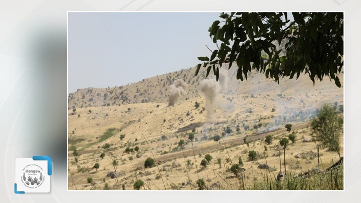 ادامه حملات توپخانه‌ای سپاه پاسداران به ارتفاعات مرزی اقلیم کُردستان