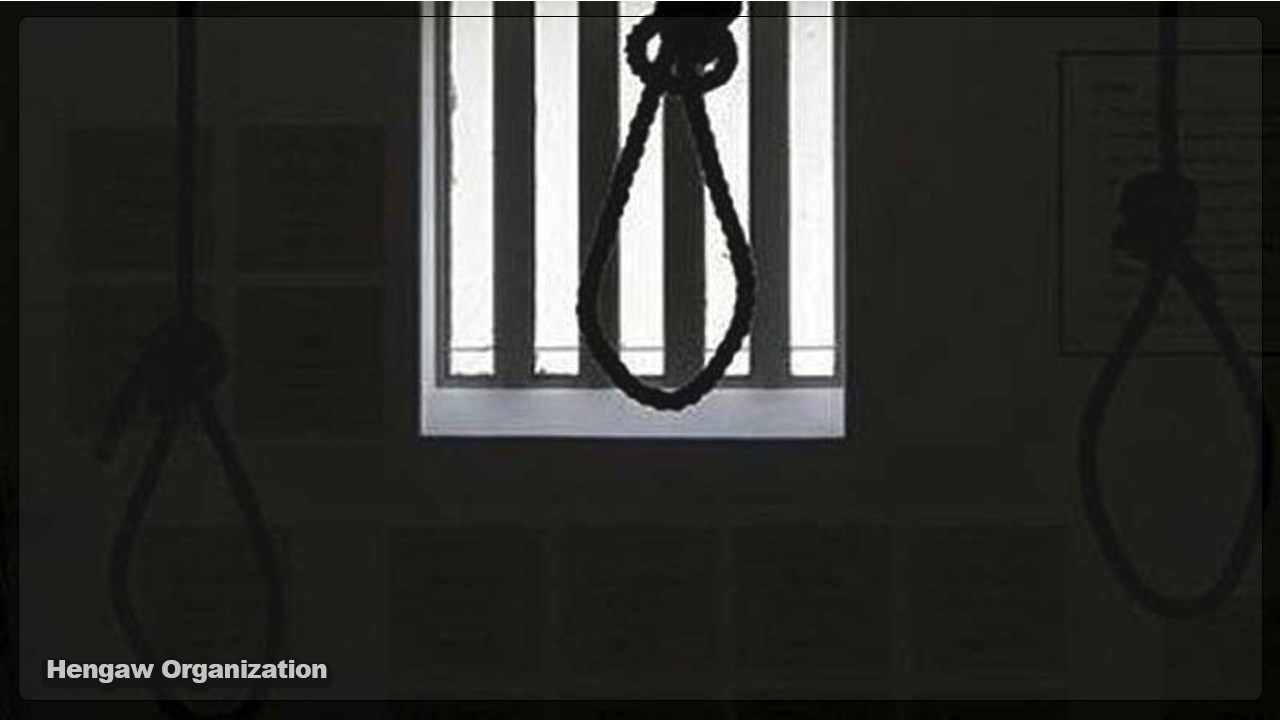 The implementation of a prisoner's execution in Zahedan prison