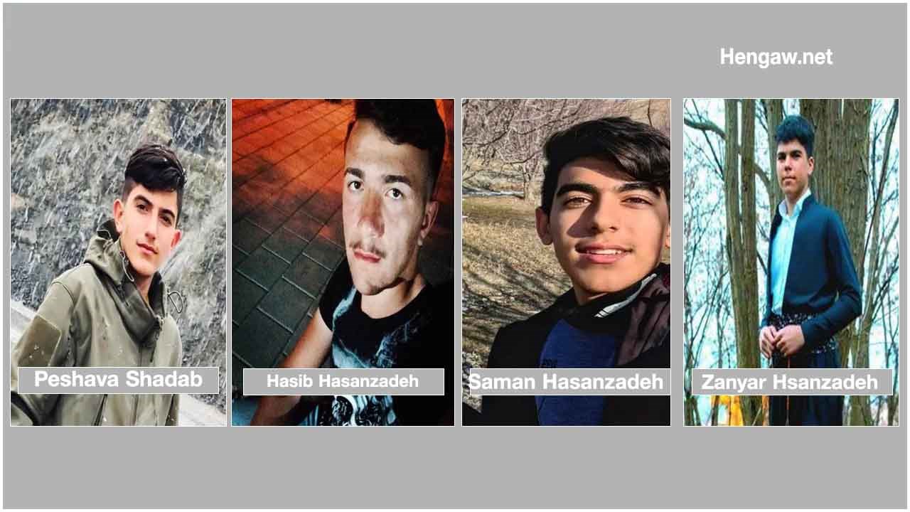 The arrest of 4 teenagers in Oshnavyeh by IRGC