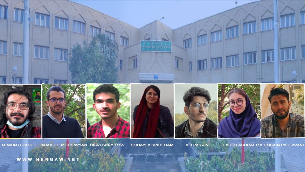 At least seven students of Tabriz University of medical sciences who protested the chemical attacks on the school have been exiled and deprived of education 