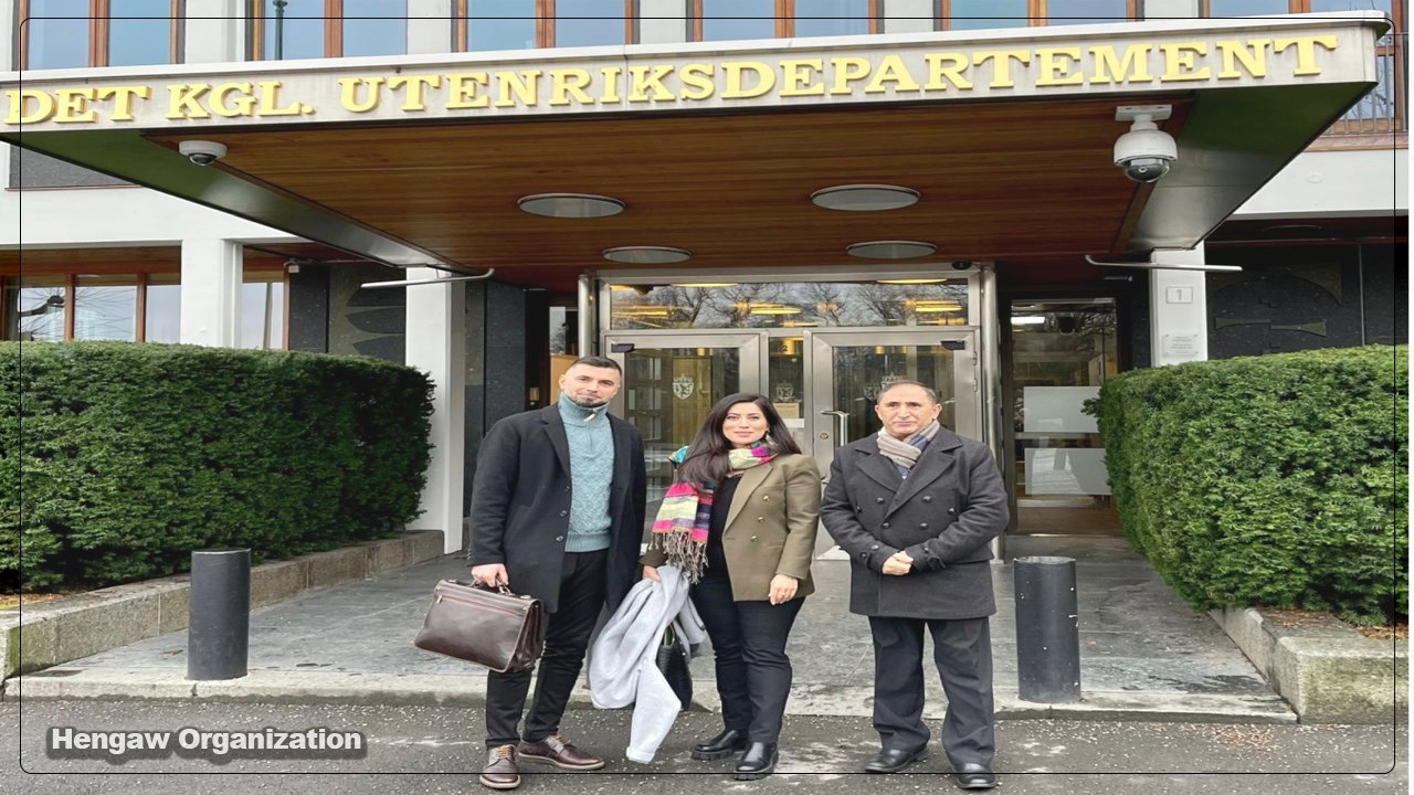 دیدار هیئت نمایندگی هه‌نگاو با نمایندگان وزارت خارجه نروژ با محوریت حقوق بشر در کُردستان