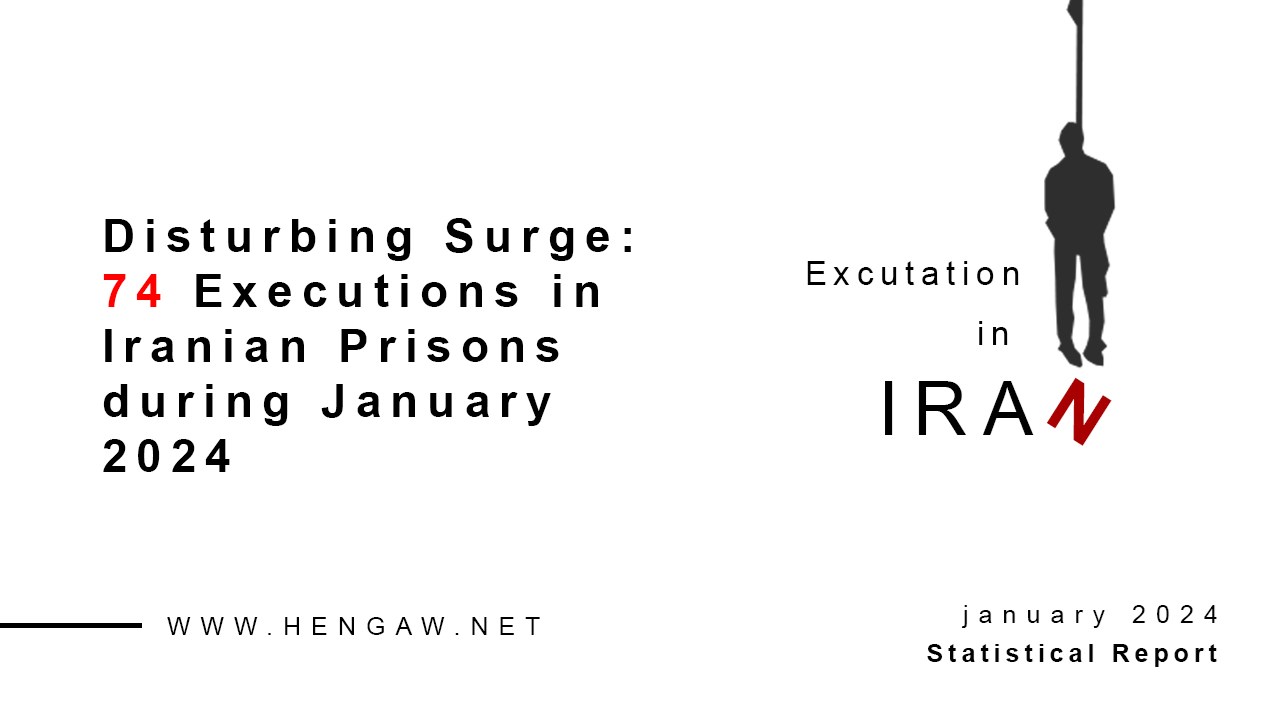  Disturbing Surge: 74 Executions in Iranian Prisons during January 2024