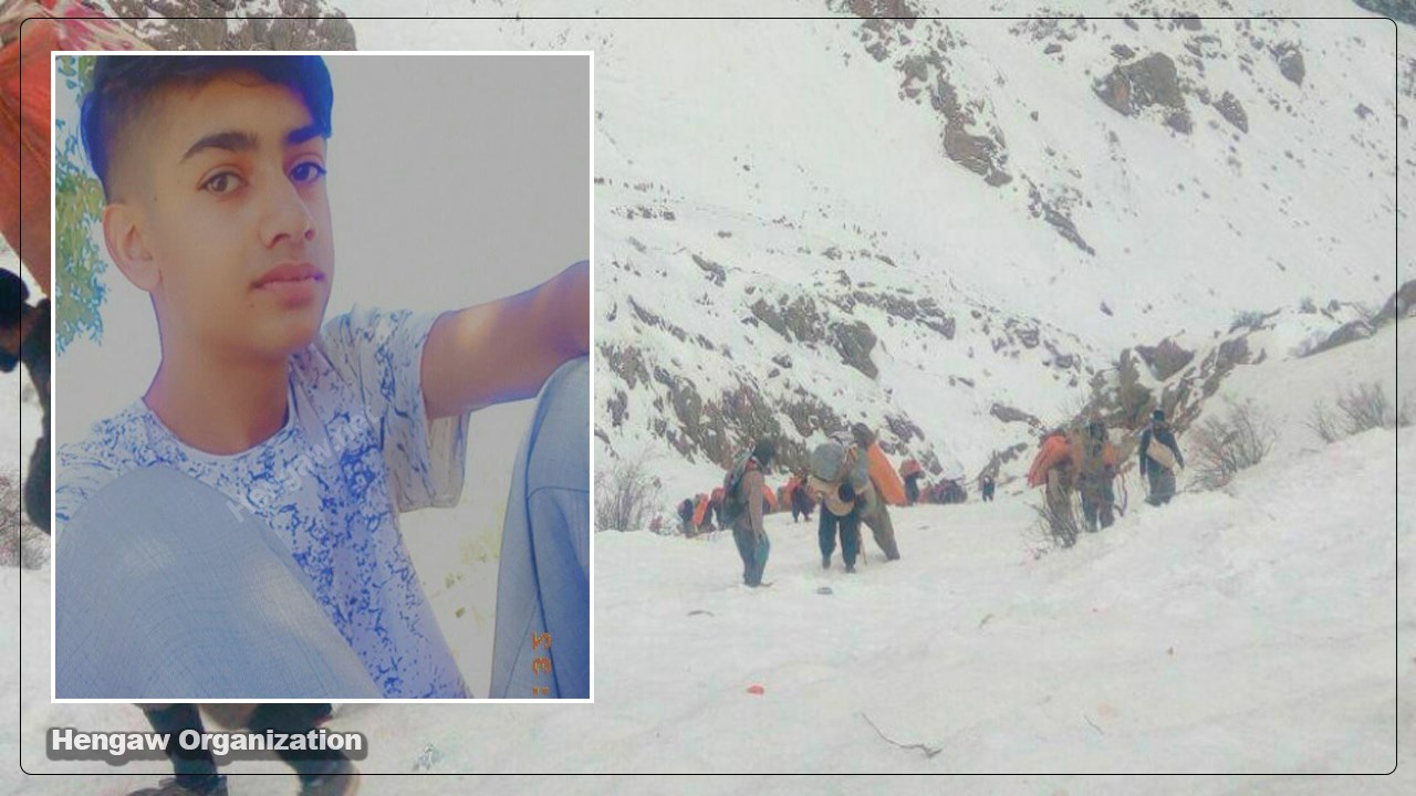 A teenage Kolber froze to death near the border of Baneh