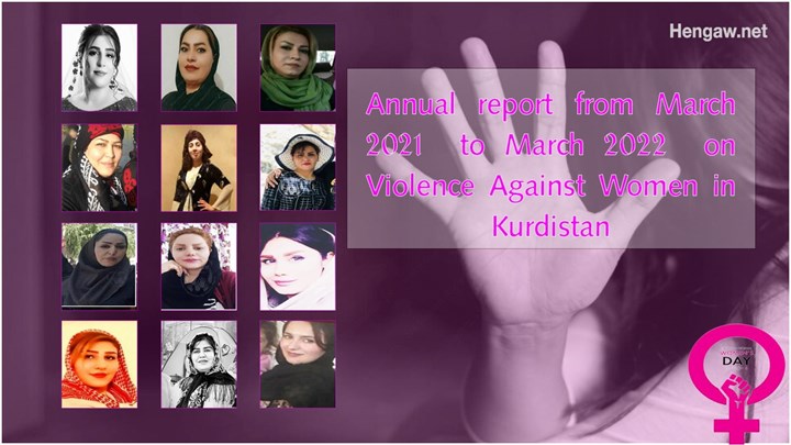 Annual report from March 2021 to March 2022 on Violence Against Women in Kurdistan 