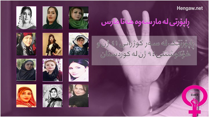 ڕاپۆرتی لە مارسەوە هەتا مارس لە سەر توندوتیژی دژ بە ژنان لە کوردستان