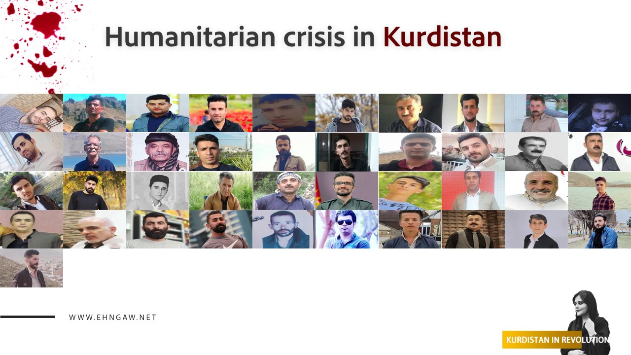 42 Kurdish citizens were killed in the cities of Kurdistan by Iranian government forces during the last week