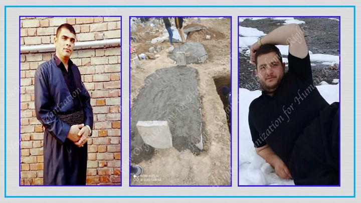 UPDATE :  Following the burial of the 2 Kurdish civilians killed in Piranshahr, the Iranian Islamic Revolutionary Guards filled  their graves with concrete + Video and Photo