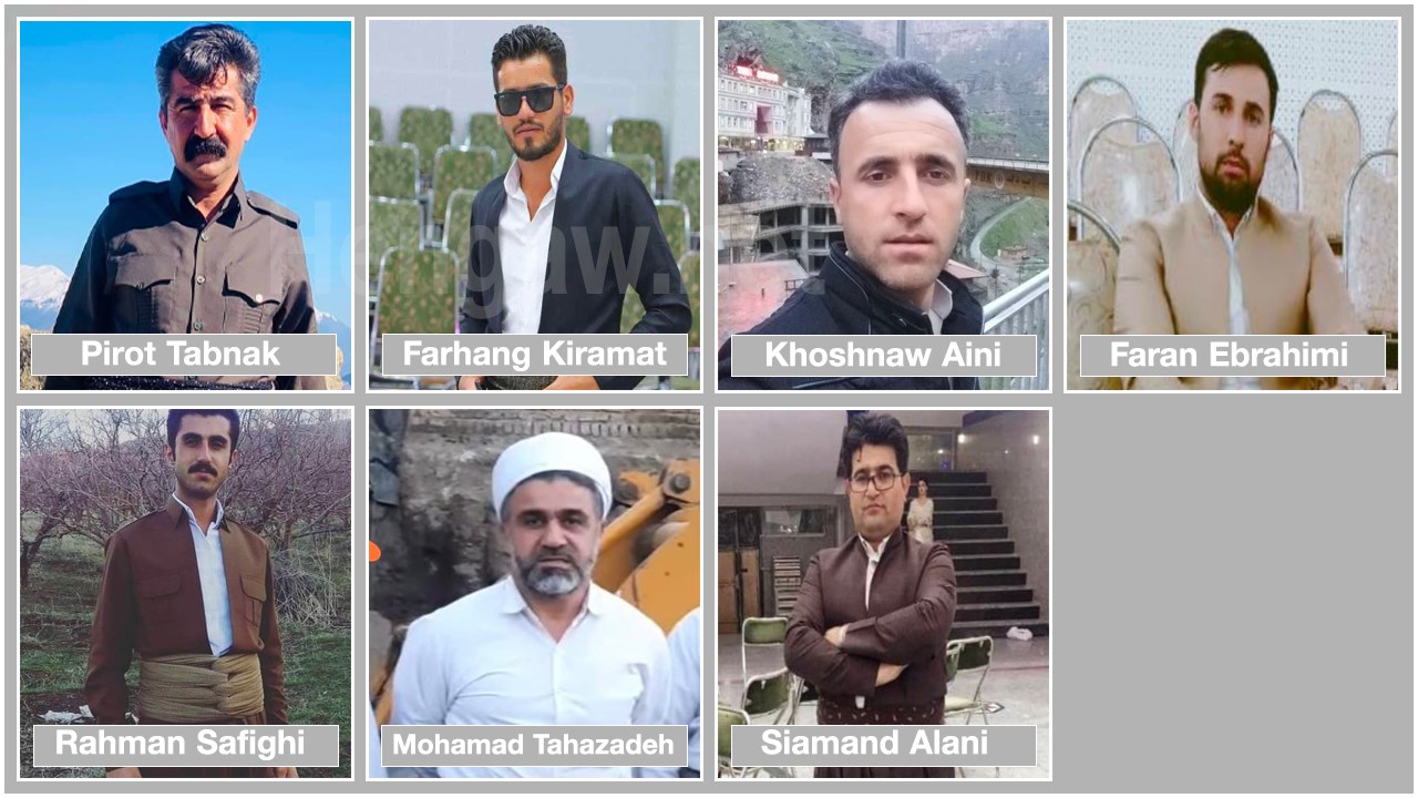 The arrest of at least 7 Kurdish citizens by security forces in Oshnavyeh