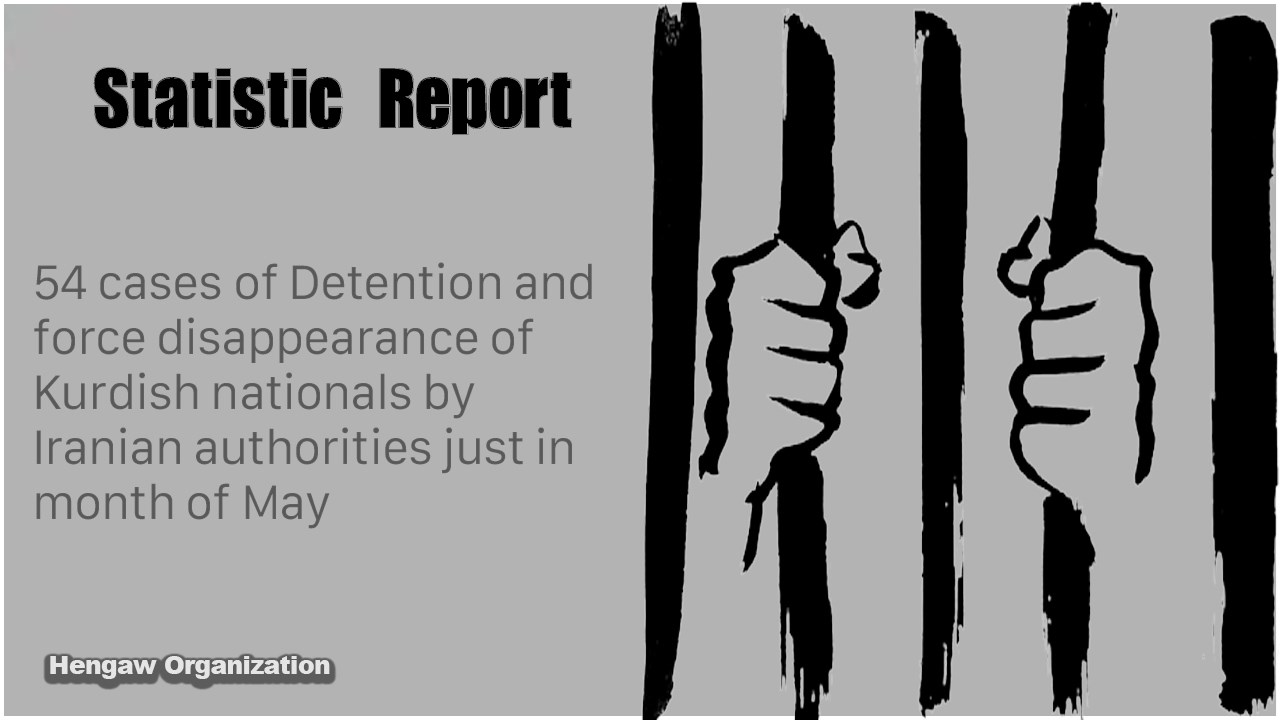 54 cases of Detention and force disappearance of Kurdish nationals by Iranian authorities just in month of May