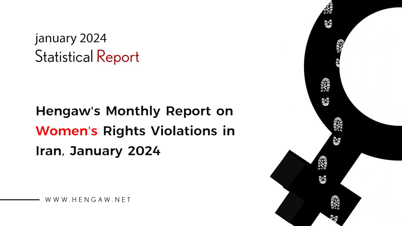 Hengaw's Monthly Report on Women's Rights Violations in Iran, January 2024