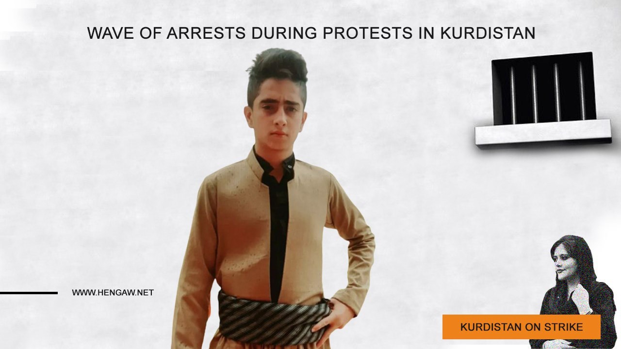 Sina Naderi, 16, was arrested in Paveh
