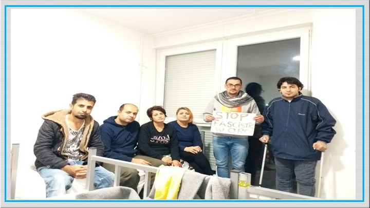 ناڕەزایەتی پەنابەرانی کوردی کەمپی زاگربی کورواسی، ژنێکیان مانی لە خواردن گرتووە